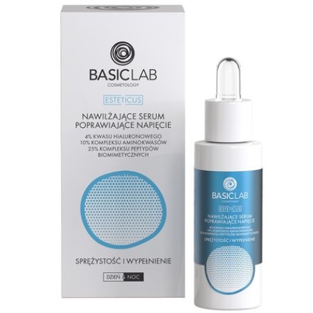 Basiclab Esteticus Moisturizing Serum Improving Firmness With Hyaluronic Acid 4 And Amino Acids - 30ml