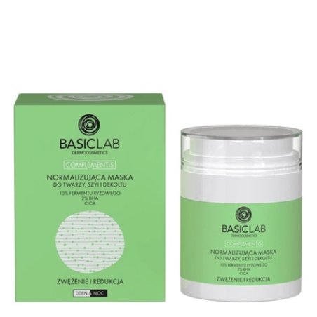 Basiclab Normalizing Face, Neck And Decollete Mask, 50 Ml