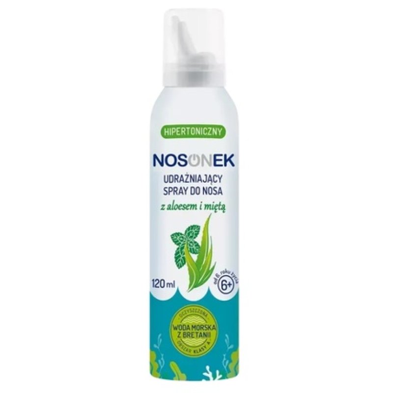 Nosonek Hypertonic Nasal Spray With Aloe Vera And Mint, 120 Ml