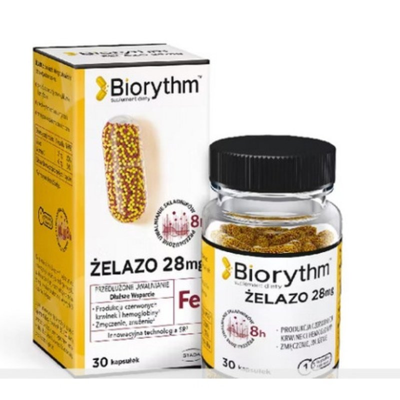 Iron Fe 28mg Supplement for Hemoglobin and Tiredness