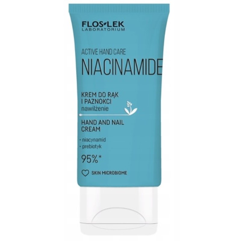 Floslek Laboratorium Active Hand Care Cream For Hands And Nails Moisturizing Niacinamide, 50 Ml