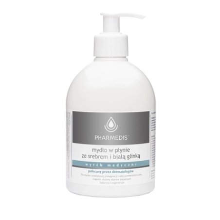 Liquid Soap with Silver and White Clay - Hygienic Cosmetics for Men
