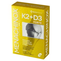 Menachinox K2 D3 4000 Forte 30 Capsules - Vitamin K And D Supplement