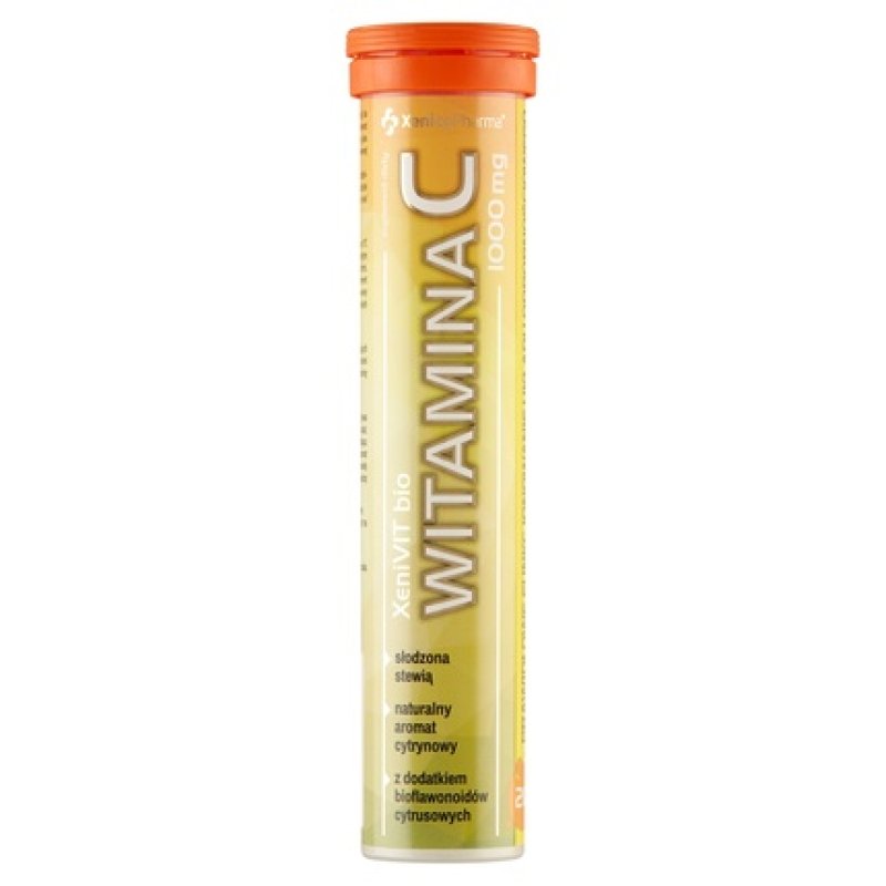 Xenivit Effervescent Vitamin C Tablets - Advanced Immune Support, 20 Count