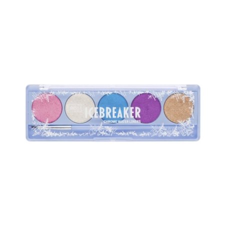 Wibo Icebreaker Chrome Water Liners Palette 5 Metallic Eyeliners 5g