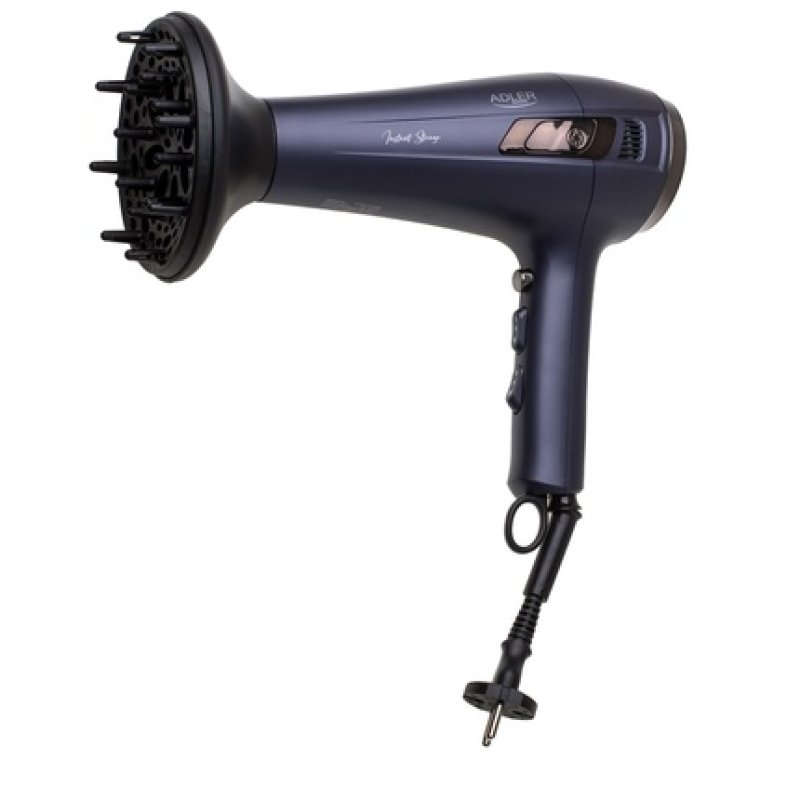Adler Hair Dryer With Diffuser And Retractable Cord 2400w Ad 2273