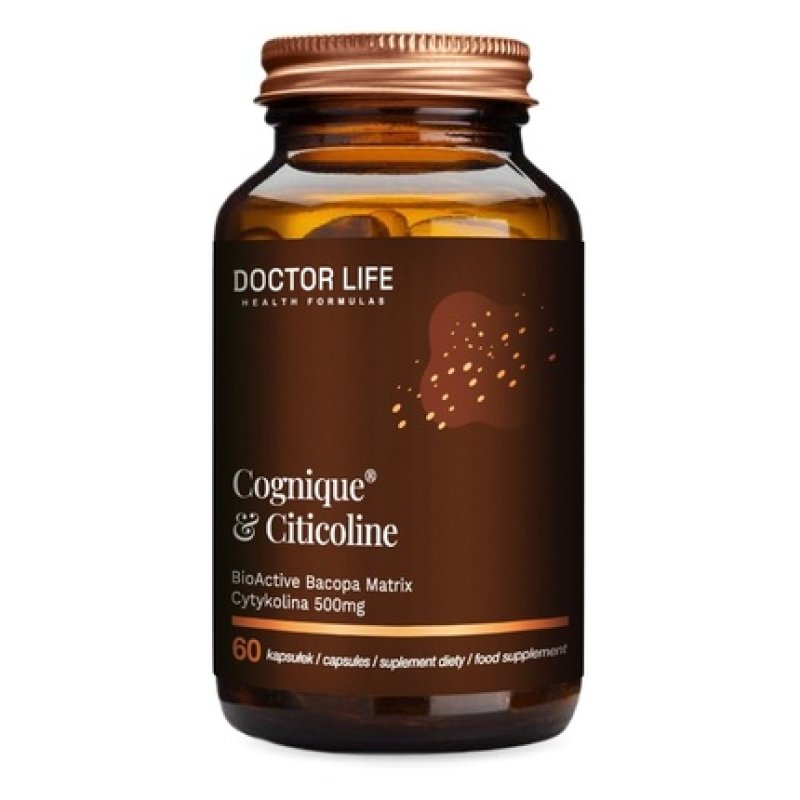 Doctor Life Cognique Citicoline 500mg Dietary Supplement - 60 Capsules