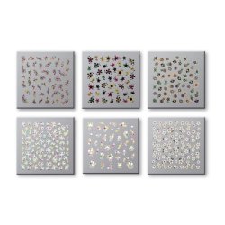 Top Choice Nail Stickers 72758, 77135, 77142, 77159, 77166, 77180 - 6 Pieces