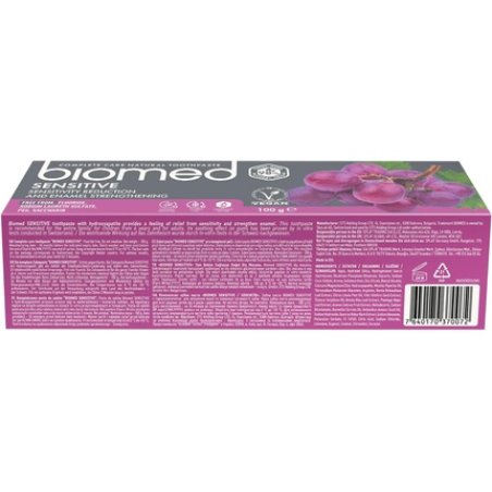 Biomed Sensitive 98% Natural Toothpaste Sensitivity & Enamel Strengthening 100g