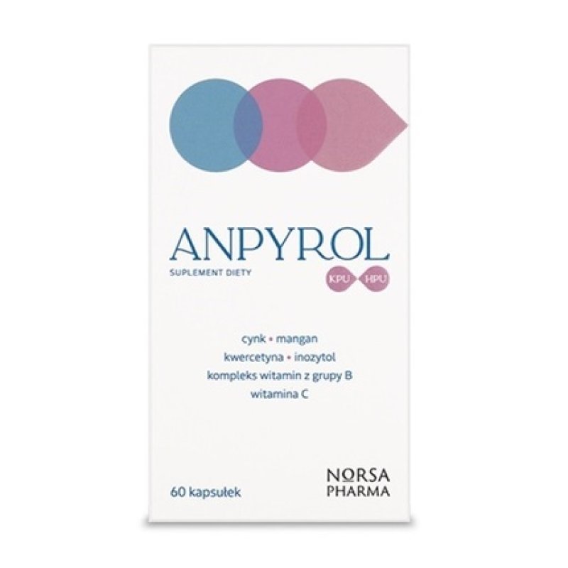 Norsa Pharma Anpyrol Kpu/Hpu Dietary Supplement 60 Capsules