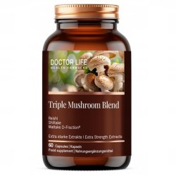 Doctor Life Triple Mushroom Blend Dietary Supplement - 60 Capsules