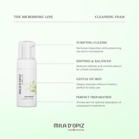 Microbiome Cleansing Foam by Mila D'Opiz for Women 3.38 Oz