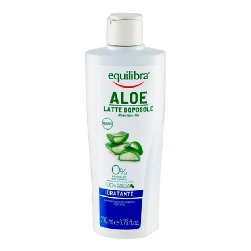 Equilibra Solari Aloe After Sun Milk Moisturizing Carrot Oil Vitamin E 200ml