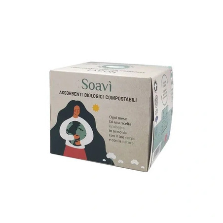 Farmac-Zabban Spa Soavi Bio Compostable Day Pads With Wings - 14 Pieces