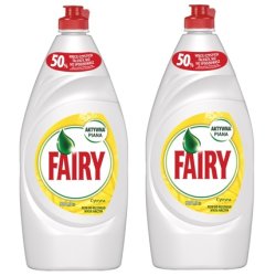 Fairy Dishwashing Liquid Lemon - 2x900 Ml