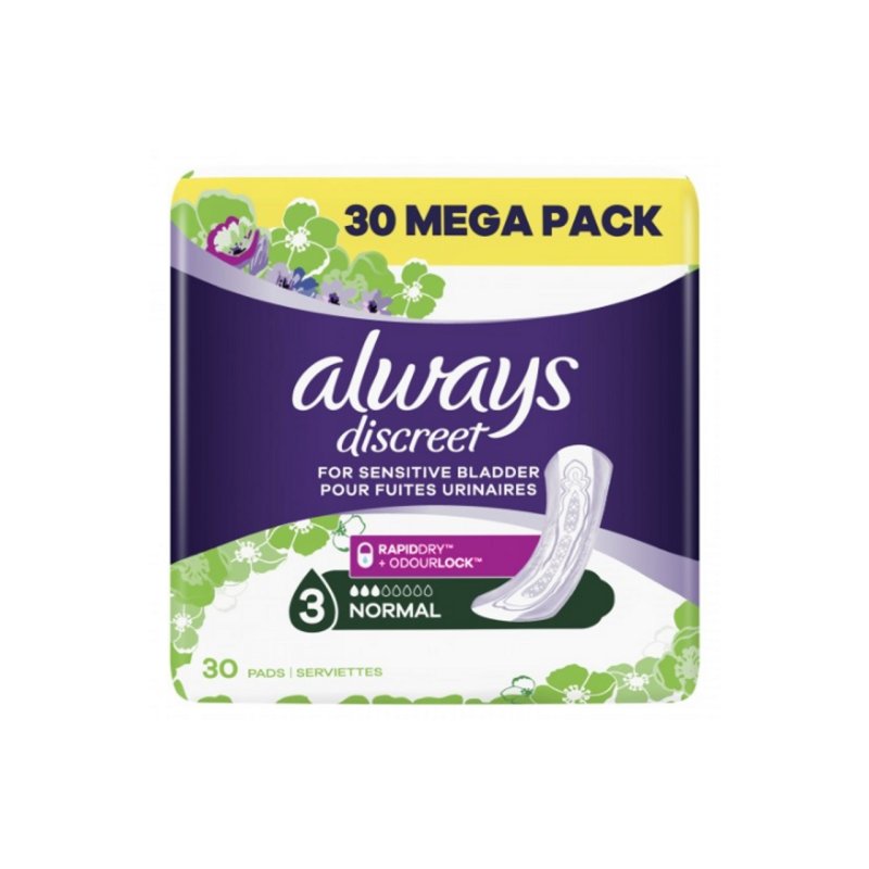 Always Discreet Normal Incontinence pad Woman