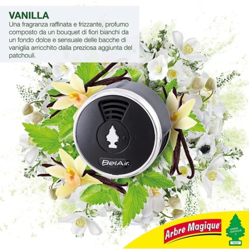 Arbre Magique Belair, Car Refill, Liquid With Clip, Fragrance