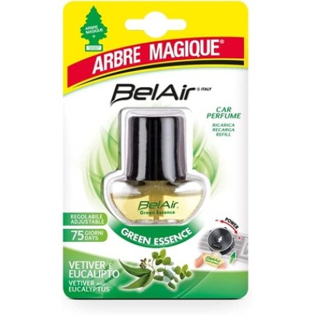 Arbre Magique Belair Car Refill Liquid With Clip Green