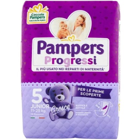 Pampers Progressi Junior, 19 Diapers, Size 5 11-25 Kg