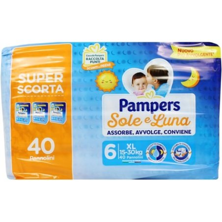 Pampers Sun & Moon Super Supply 15-30 XL Diapers