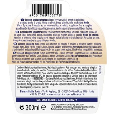 Nuncas Luscom Leather Detergent Milk 300ml