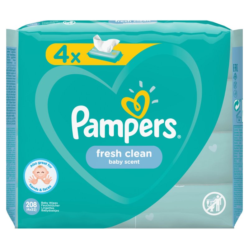Pampers 81688043 lingette pour bébés 208 pièce(s)