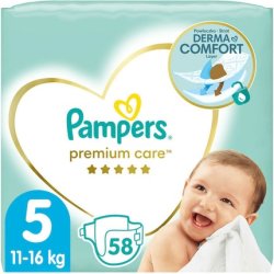 Pampers Premium Care Mega Size 5 2x58 Jumbo Diapers