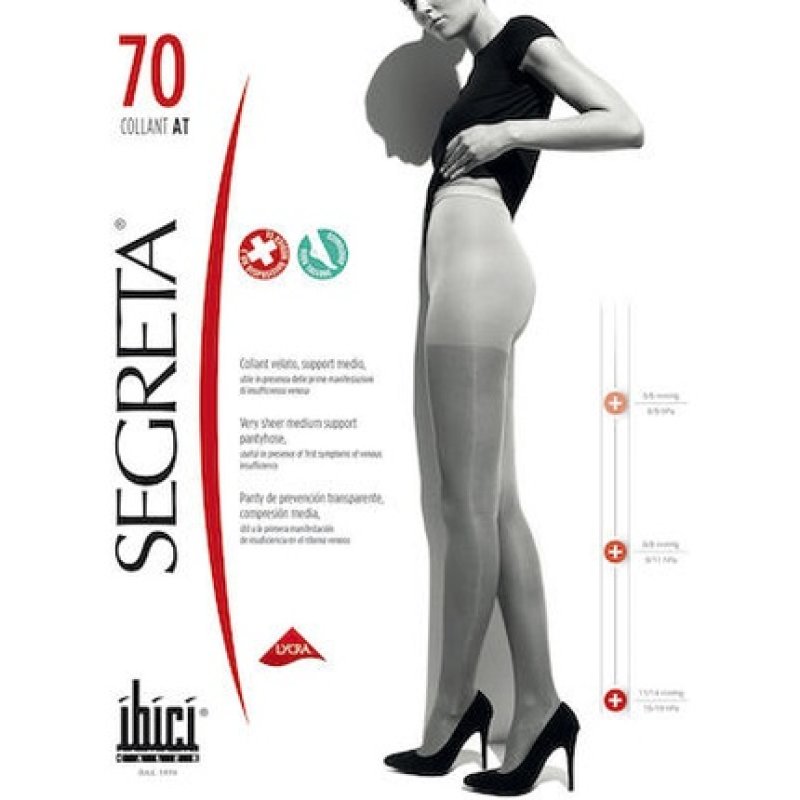 Segreta 00019 Tights 70 Den 1114 Mmhg Smoke