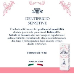 Pasta Del Capitano Sensitive Toothpaste 75ml