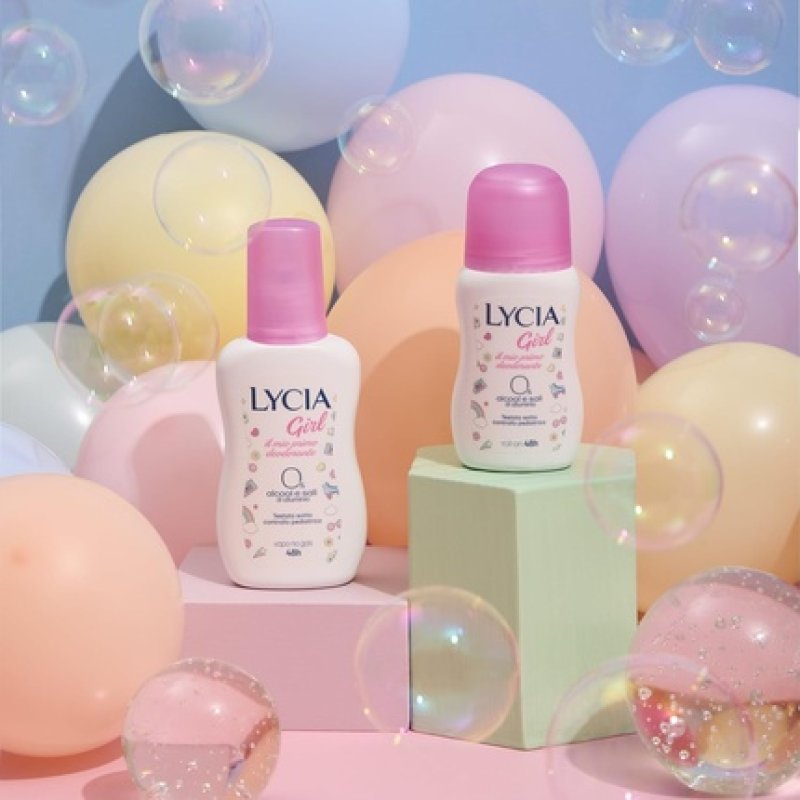 Lycia Deodorant Roll on Girl for Girls, Dermatologically Tested under Pediatric Supervision 50ml