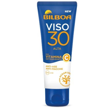 Bilboa Sun Face Cream with SPF 30 Protection Vitamin C Light Texture Anti-Aging and Anti-Spot Action Moisturizer