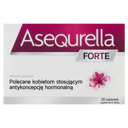 Asequrella FORTE Hormonal Contraceptive 20 Tablets - Expires 02.2024
