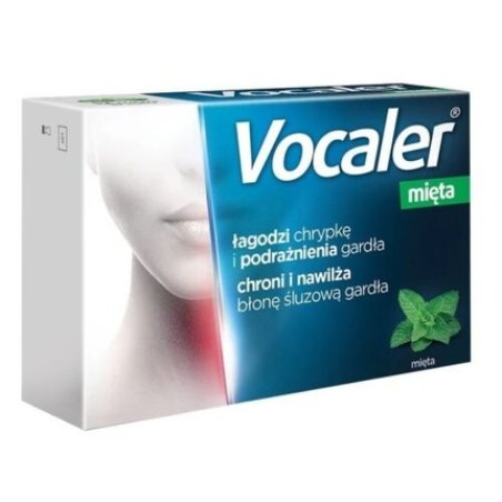 Vocaler Mint Pastilles 12 Pieces - Clear Throat by Aflofarm