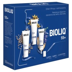 Bioliq 55 Intensive Lifting Cream Set For Eyes, Lips, Neck, And Decollete 30ml Day Cream 50ml Night Cream 50ml