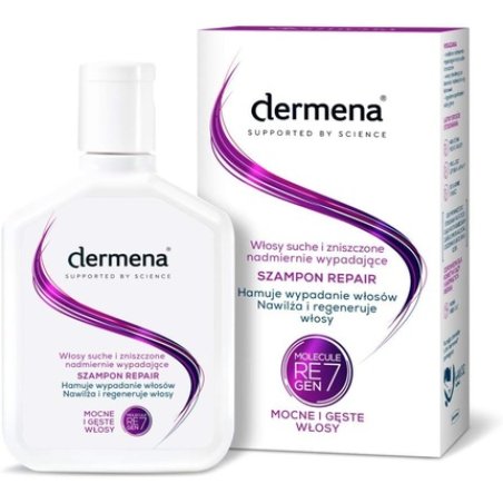 Dermena Repair Shampoo 200ml - Prevents Hair Loss, Stimulates Hair Growth, Strengthens and Regenerates Hair, Protects