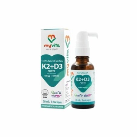 Vitamin K2 MK-7 D3 Forte Liquid Drops 30ml MyVita
