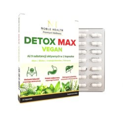 Noble Health Detox Max Vegan Dietary Supplement 21 Capsules