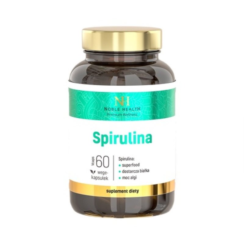 Noble Health Spirulina Dietary Supplement 60 Capsules