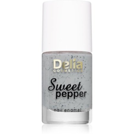 Delia Cosmetics Sweet Pepper Black Particles nail polish - 01 Cloudy, 11 ml