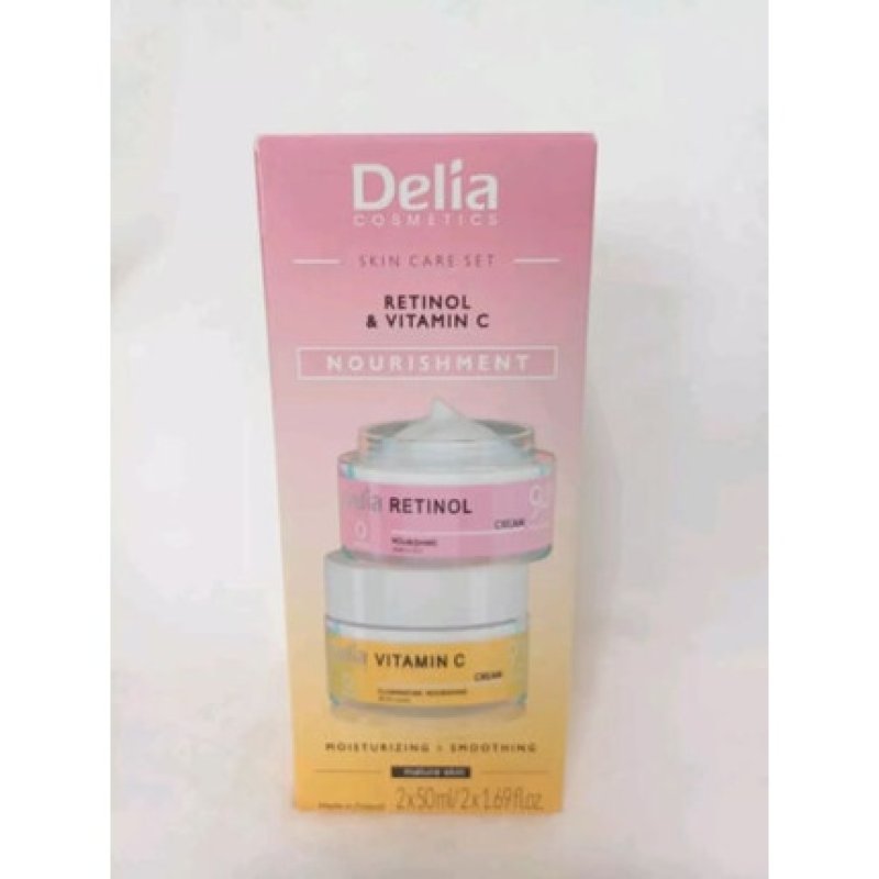 Delia Cosmetics Skin Care Set Retinol and Vitamin C 1.69 fl oz