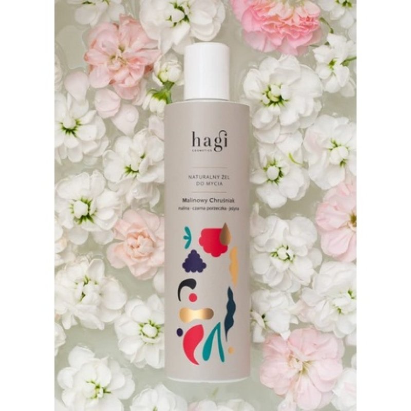 Hagi Natural Shower Gel Berry Lovely with Blackberry, Raspberry, and Strawberry Scent Moisturizing and Soothing with