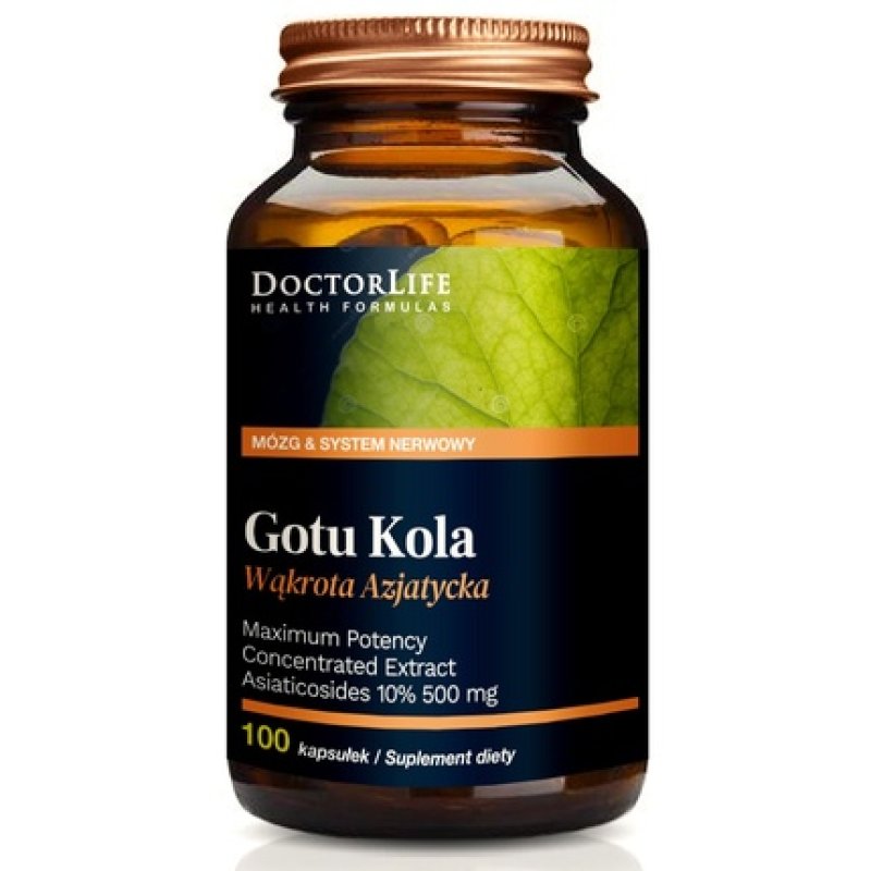 Doctor Life Gotu Kola Extract Standardized 350mg Dietary Supplement 100 Capsules