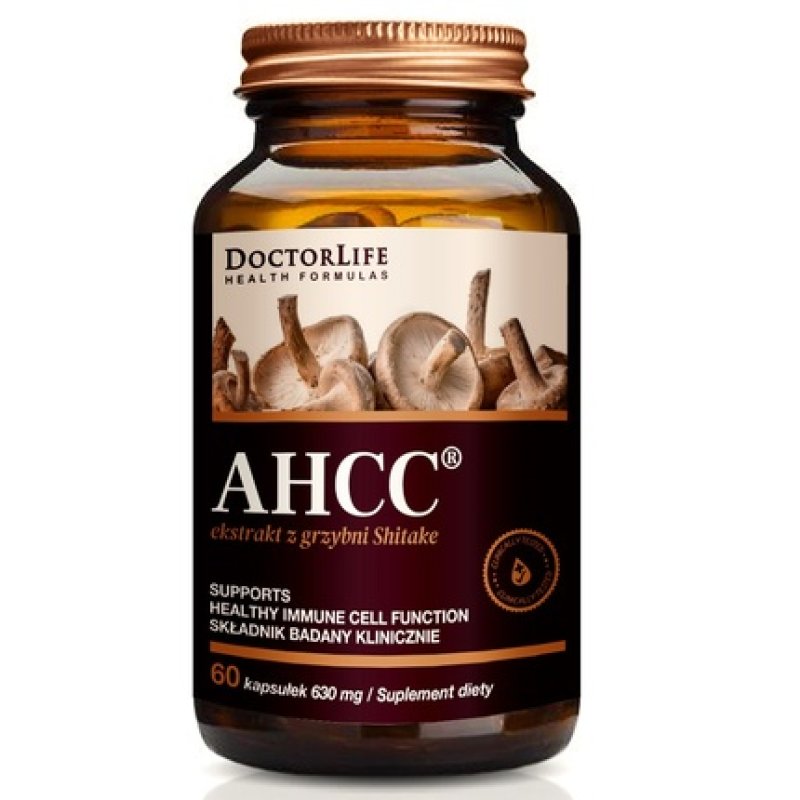 Doctor Life Ahcc Shiitake Mushroom Extract 630mg Dietary Supplement - 60 Capsules