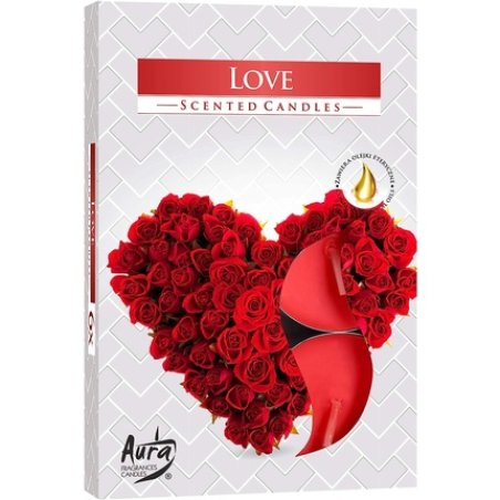Bispol Love Scented Tealights 6 Pieces