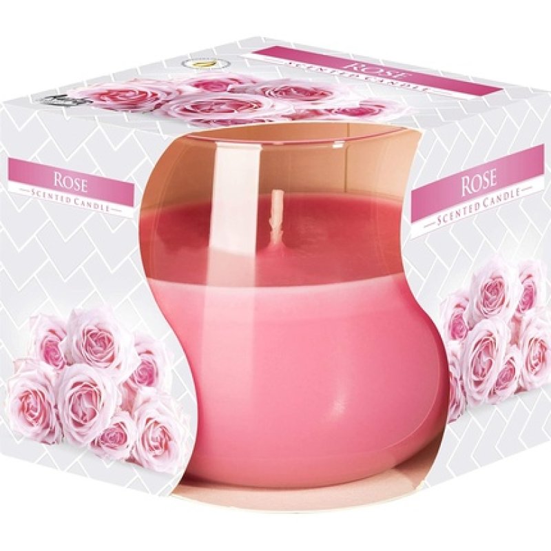 Scented Candles In Glass, Scent:Rose
