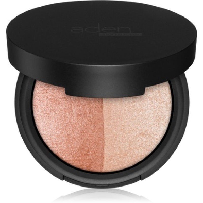 Aden Cosmetics Terracotta Baked Bronzer/Highlighter Duo - Color 01, 7 g