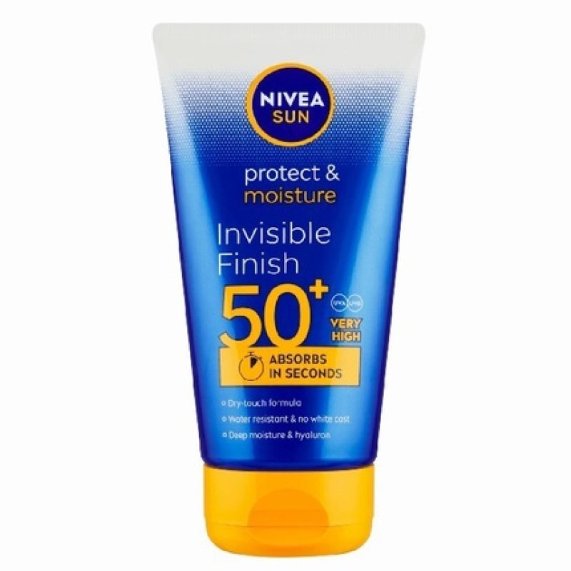 Nivea Invisible Finish Spf 50 Sun Milk Protect & Moisture Sun Milk 150 Ml