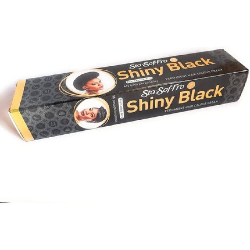 Sta Sof Fro Permanent Hair Colour Cream Tube Shiny Black 25ml