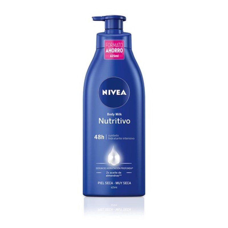 NIVEA Nutritive Body Milk 48H Deep Moisture Body Lotion with Almond Oil 625ml