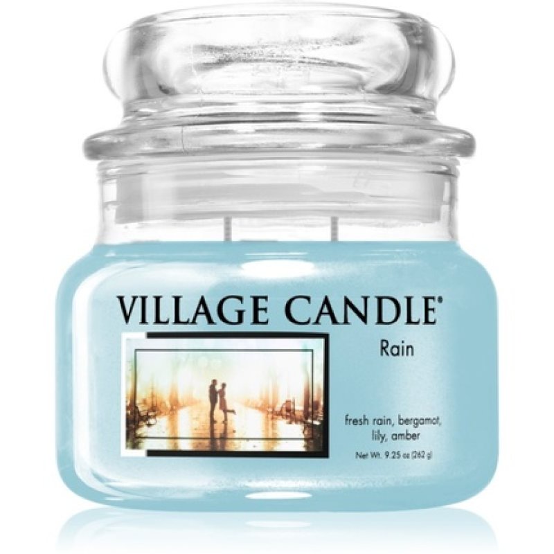 Village Candle Rain scented candle (Glass Lid) - 262 g
